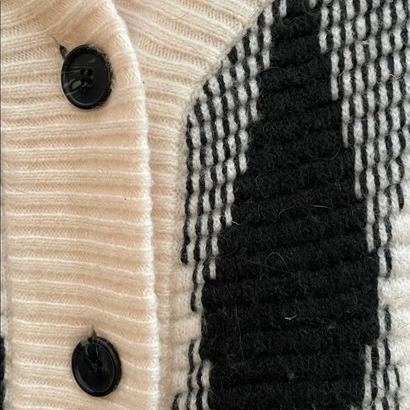 VARLEY Nancy Jacquard Knit Cardigan/Jacket in Whitecap Grey S - Picture 8 of 12